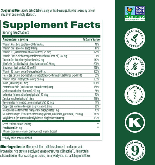 Megafood Women'S 55+ Advanced Multivitamin For Women - Doctor-Formulated With Choline, Vitamin D3, Vitamin B12, Biotin - Plus Real Food - Optimal Aging - Vegetarian - 120 Tabs (60 Servings)