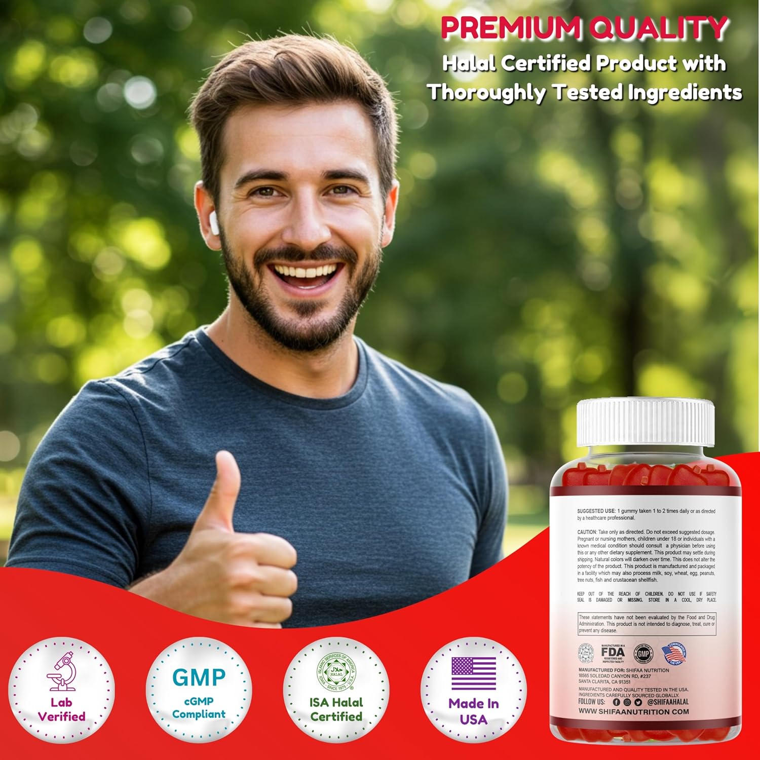 Buy Shifaa Nutrition Halal Apple Cider Vinegar Gummies. Cleanse & Detox Acv Gummies For Immune Support & Digestion. Vegan, Non-Gmo, Keto Friendly, Gelatin Free Apple Cider Gummies. 60 Count, 60 Servings On  Free Shipping On Qualified Orders