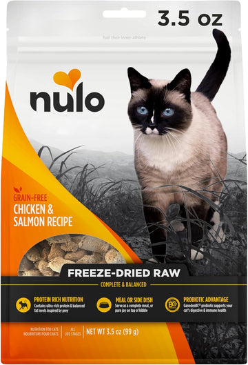 Nulo Freestyle Freeze-Dried Raw, Ultra-Rich Grain-Free Dry Cat Food For All Breeds And Life Stages With Bc30 Probiotic For Digestive And Immune Health 3.5 Ounce (Pack Of 1)