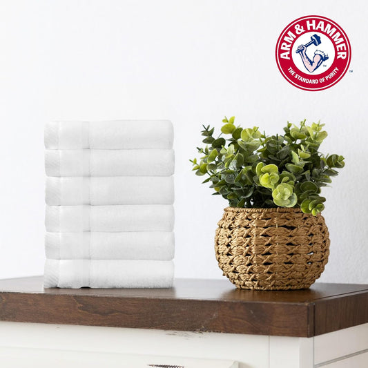 Arm & Hammer Super Soft Washcloths, 6 Piece, Khaki