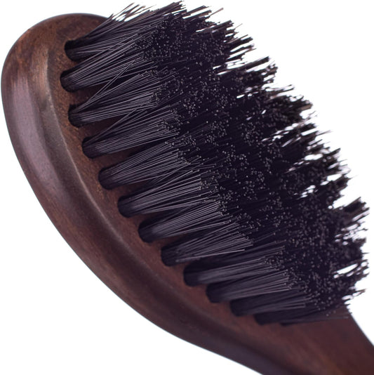 The Bluebeards Revenge, Fade Brush For Barbers And Hairdressers, Vegan Friendly Brush With Wooden Handle, For Cleaning Clippers And Removing Hair Splinters