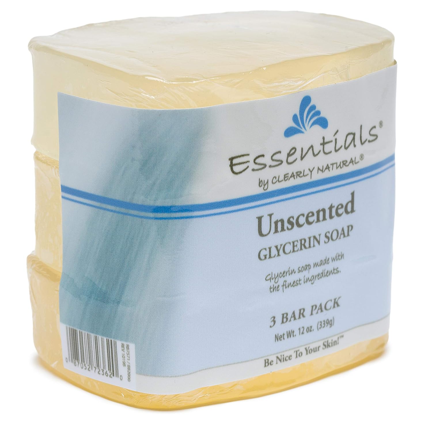 Clearly Natural, Glycerine Soap, Unscented, 4 Oz : Beauty & Personal Care