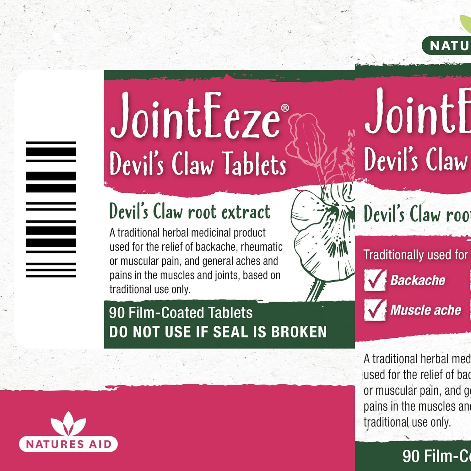 Natures Aid JointEeze Devils Claw 300mg – High Strength Herbal Tablets – Supports Joint Health & Mobility – Vegan, Gluten-Free, Non-GMO – THR Registered Traditional Remedy – 90 Tablets : Amazon.co.uk: Health & Personal Care