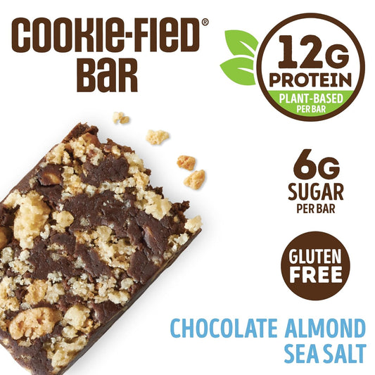 Lenny & Larry'S Cookie-Fied Plant-Based Protein Bar, Vegan And Non-Gmo, Chocolate Almond Sea Salt, 45 G, 9 Count