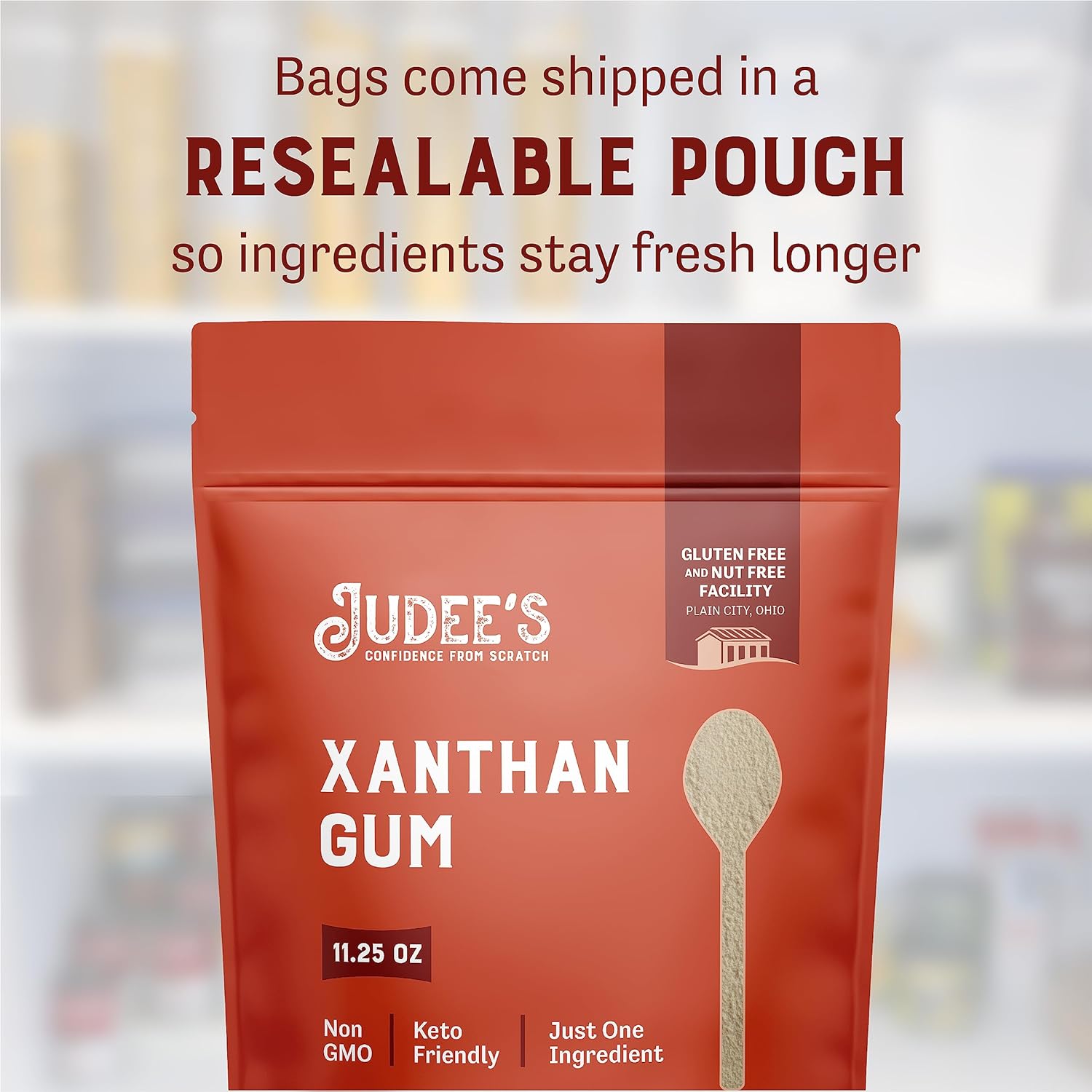 Judee’s Xanthan Gum 11.25 oz - 100% Non-GMO, Keto-Friendly - Gluten-Free and Nut-Free - Gluten-Free Baking Essential - Great for Keto Syrups, Sauces, and Thickening : Grocery & Gourmet Food