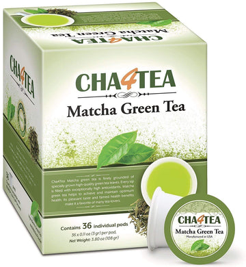 Cha4Tea 36-Count Matcha Green Tea For Keurig