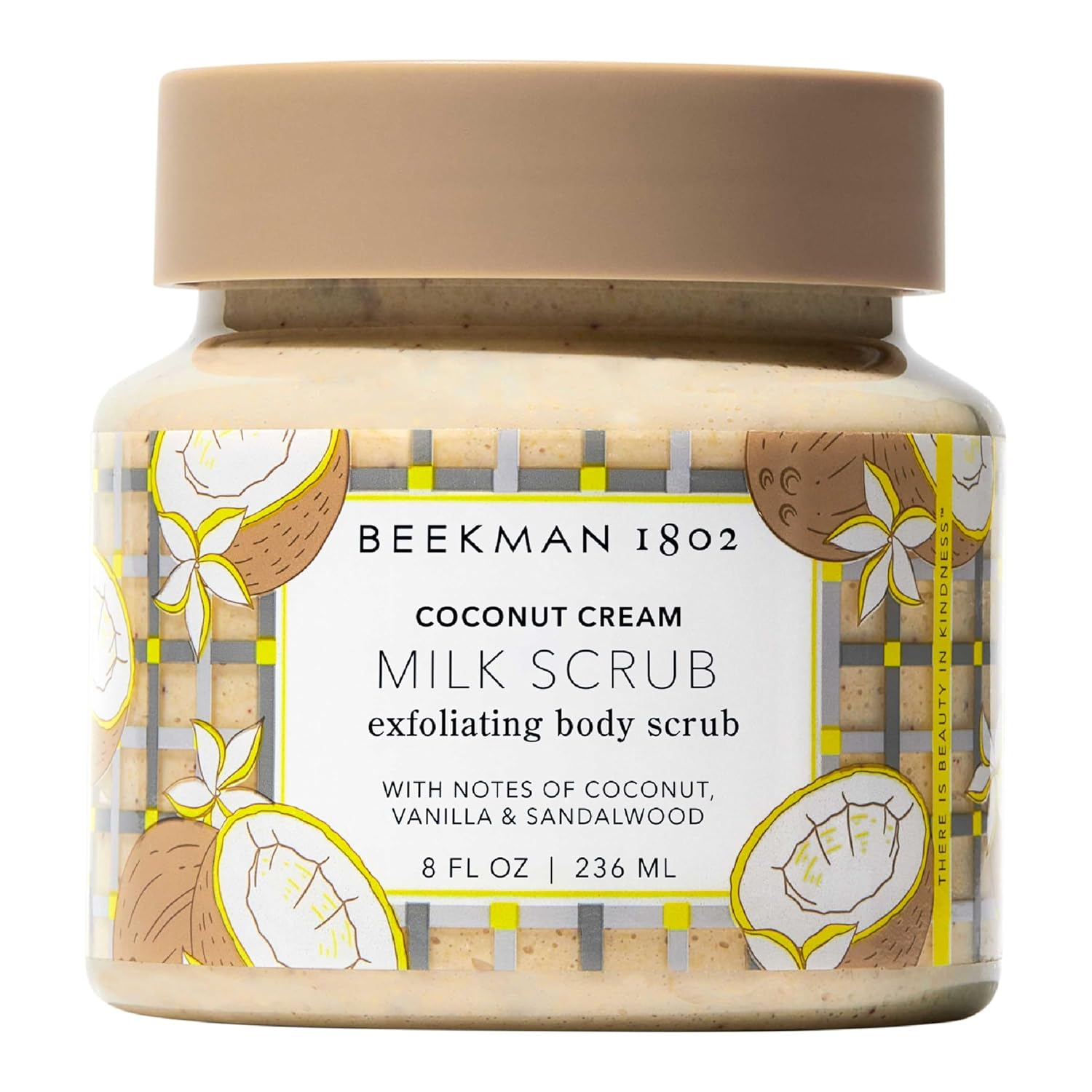 Beekman 1802 Glacial Mint & Eucalyptus Exfoliating Milk Body Scrub - 8.0 Fl Oz - Smooths & Evens Out Tone - With Goat Milk & Jojoba Beads - Skin Barrier Safe - Good For Sensitive Skin - Cruelty Free