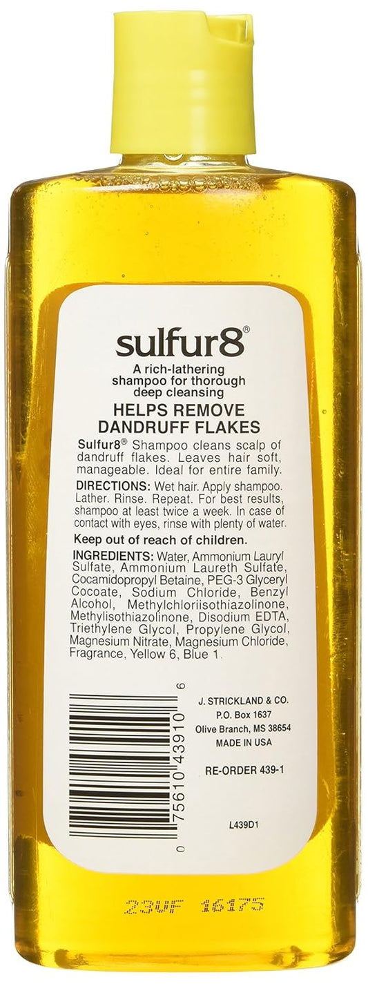 Sulfur 8 Deep Cleaning Shampoo For Dandruff, 7.5 Ounce