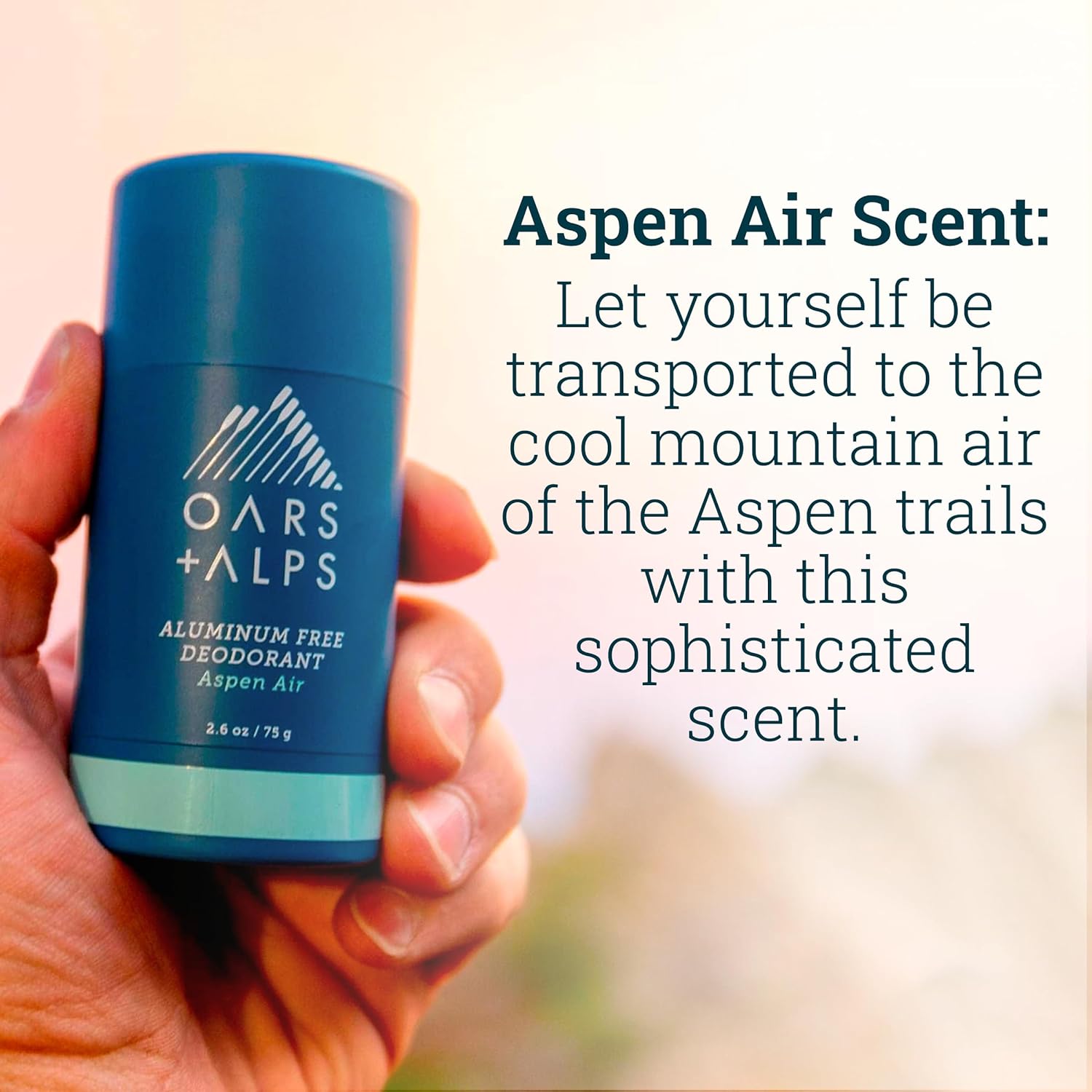 Oars + Alps Aluminum Free Deodorant for Men and Women, Dermatologist Tested and Made with Clean Ingredients, Travel Size, Aspen Air, 1 Pack, 2.6 Oz : Beauty & Personal Care