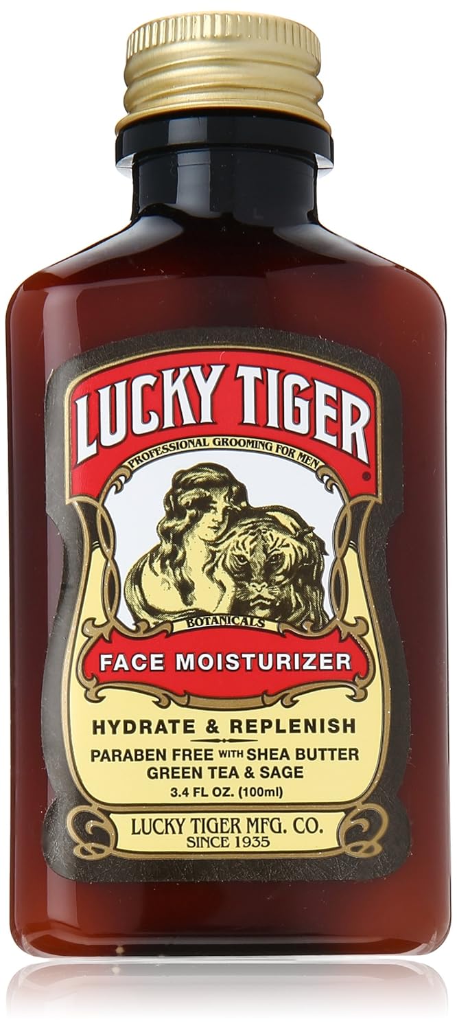Lucky Tiger Premium Facial Moisturizer, 3.5 Ounce