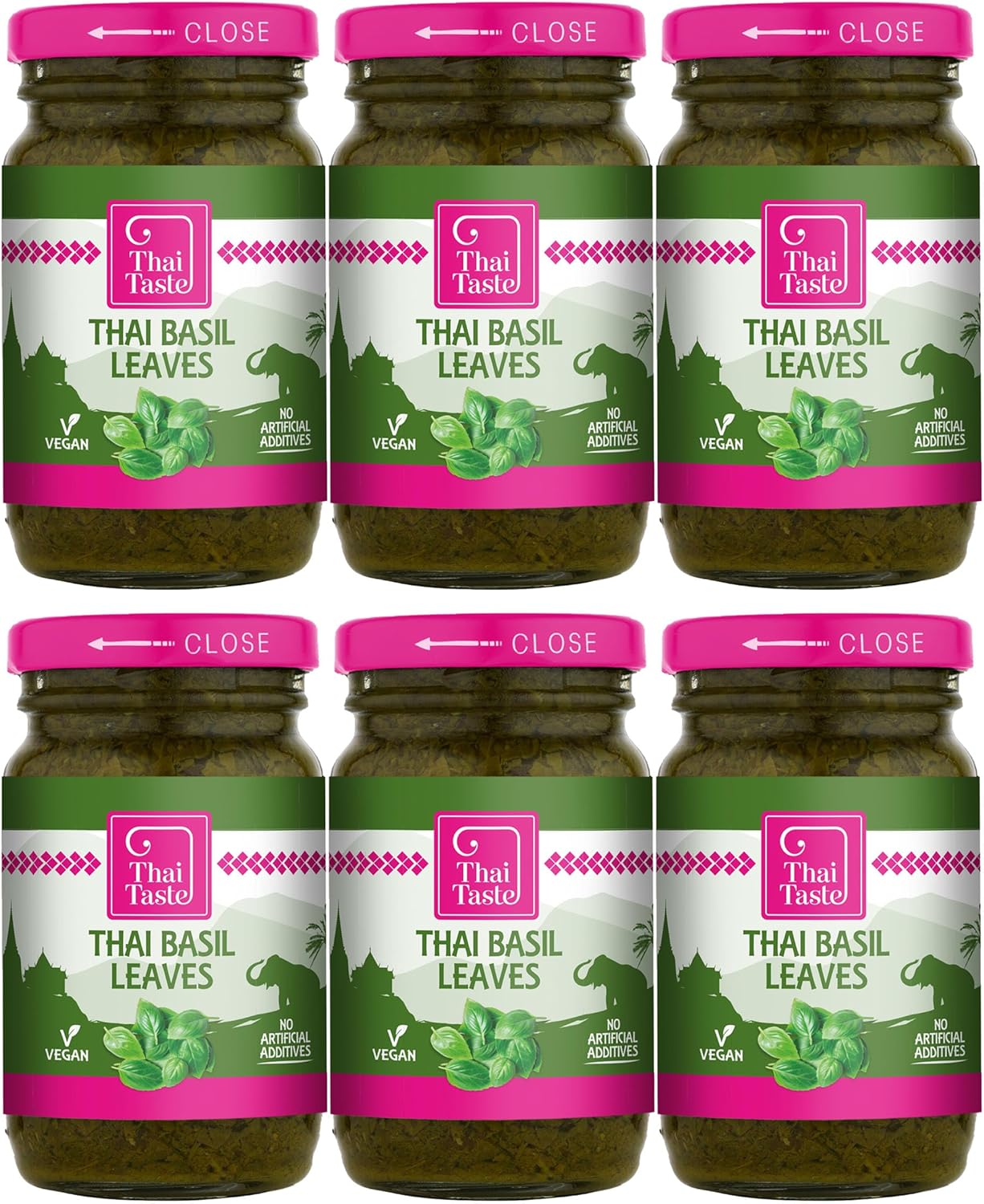 Thai Taste Thai Basil Leaves 114G - Pack Of 6
