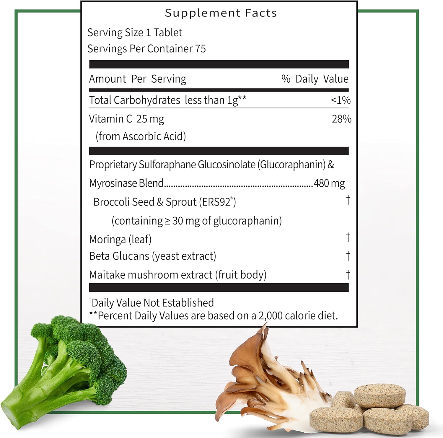 Avmacol Extra Strength #1 Researched Sulforaphane-Producing Brand for Detoxification, Antioxidant Support, Immune Health, Adults & Children, Nutramax Laboratories Consumer Care, Moringa, 75 Tablets : Health & Household