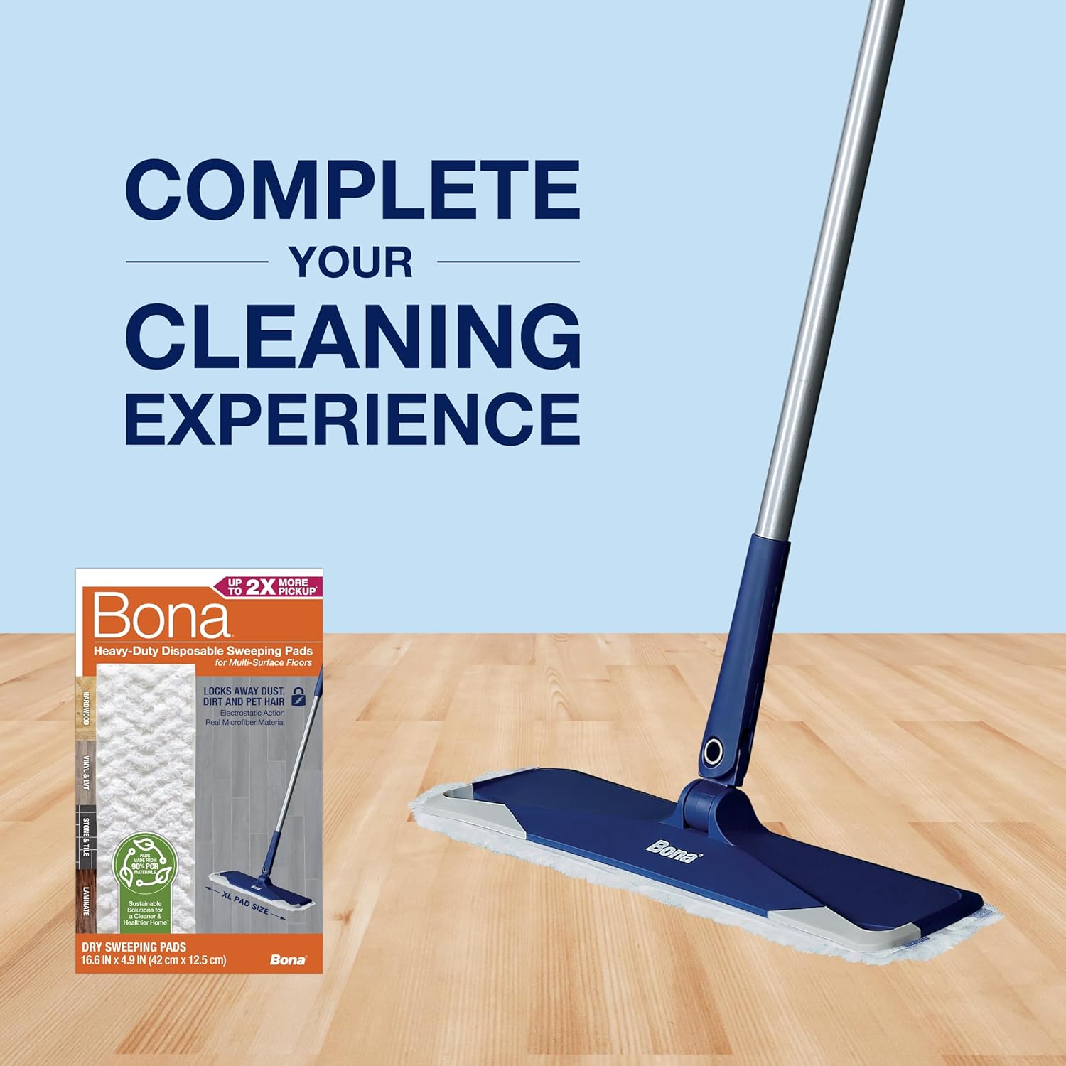 Bona Heavy Duty Disposable Sweeping Pads for Multi-Surface Floors, 24 ct Pack : Everything Else