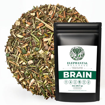 Elephantal Wellness Premium Hormone Herbal Tea | Pcos, Hormonal Balance & Mood Support With Chaste Berry, Shatavari, Dong Quai & Black Cohosh | Handmade, Non-Gmo, Caffeine-Free Loose Leaf Blend – 4Oz Loose Leaf, 40 Servings