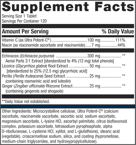 Metagenics - Echinacea Synergy - 120 Tablets