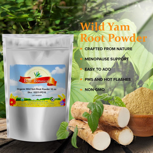 Best Botanicals Wild Yam Root Powder 16 oz. (Organic)