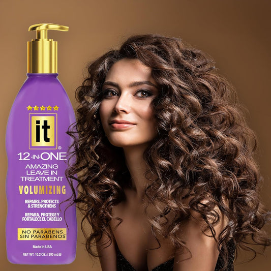 It 12-In-One Volumizing Leave In Treatment With Pump : Beauty & Personal Care