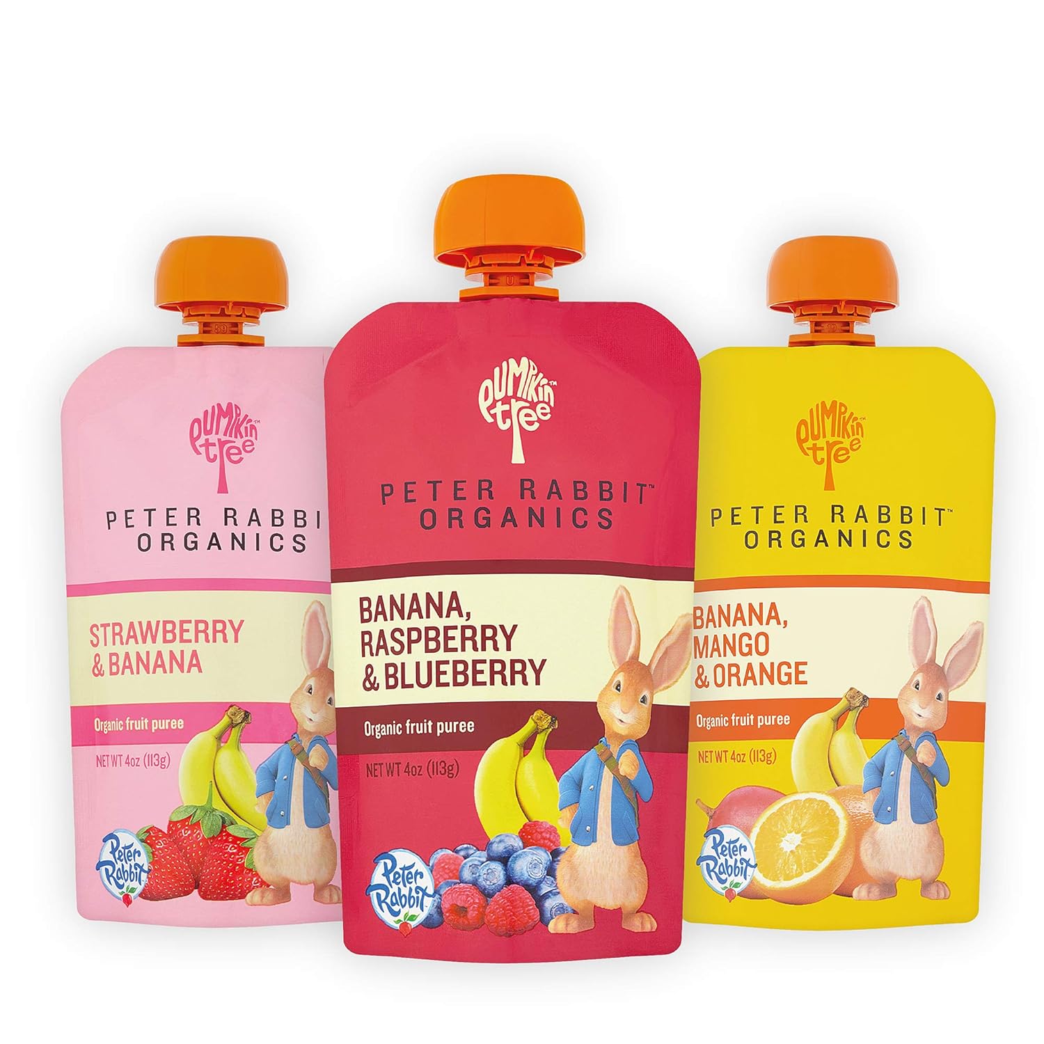 Peter Rabbit Organics Fruits Variety Pack 4 Oz. Squeezable Pouches (Pack Of 18)