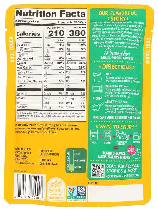 Somos Mexican Street Corn White Rice 8.8 Oz
