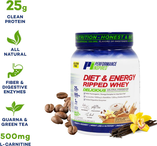 Performance Inspired Diet & Energy Whey Protein - 25G of Clean Protein