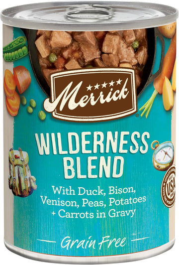 Merrick Grain Free Wet Dog Food Wilderness Blend - (Pack Of 12) 12.7 Oz. Cans