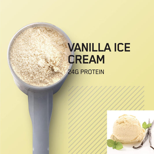 Optimum Nutrition Gold Standard 100% Whey Protein Powder, Vanilla Ice Cream, 2 Pound (Pack Of 1) (Packaging May Vary)