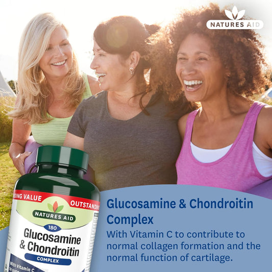 Natures Aid Glucosamine Sulphate 1500Mg High Strength – Supports Joint Health, Mobility & Flexibility – Gluten-Free, Non-Gmo, Salt-Free Supplement - 90 Tablets