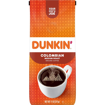 Dunkin' Colombian Medium Roast Ground Coffee, 11 Ounce