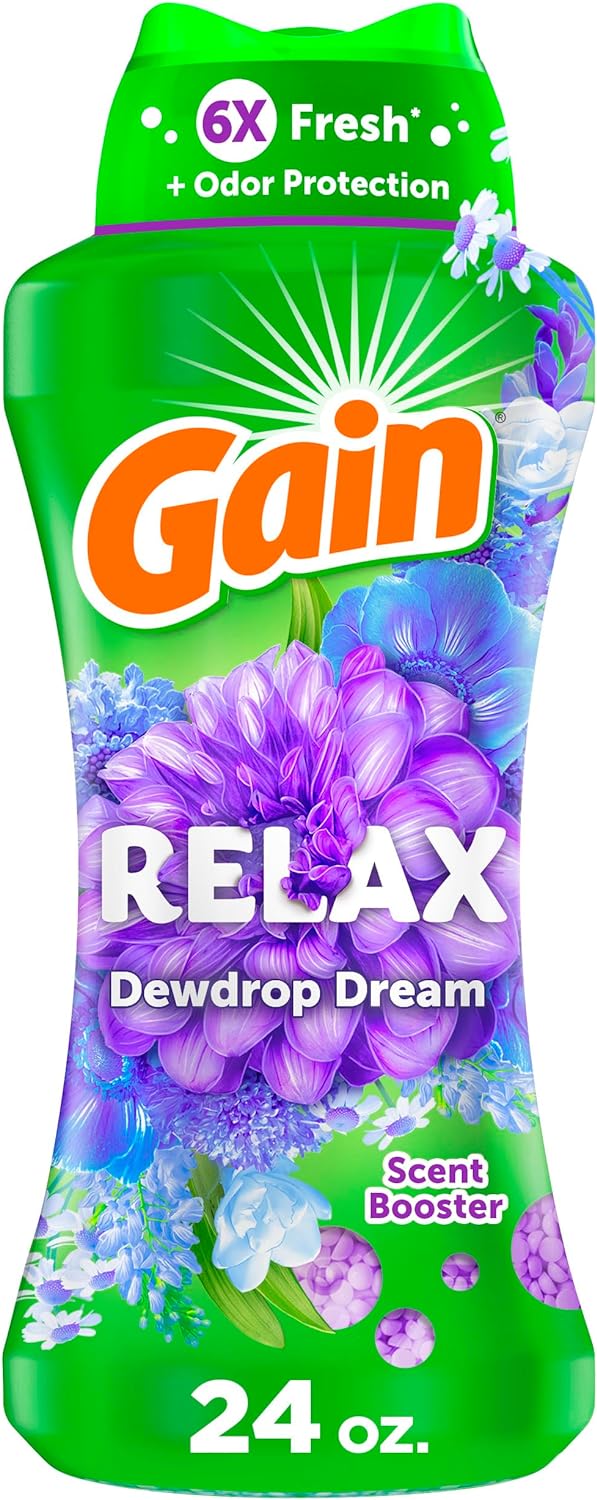 Gain In-Wash Laundry Scent Booster Beads, Relax Scent, 24 Oz