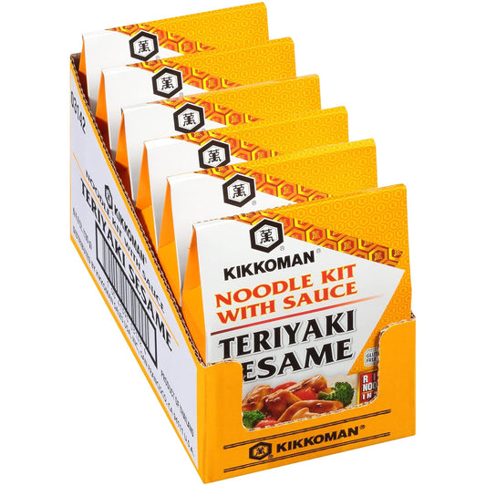 Kikkoman Noodle Kit Teriyaki Sesam, 4.8 Oz (Pack Of 6)