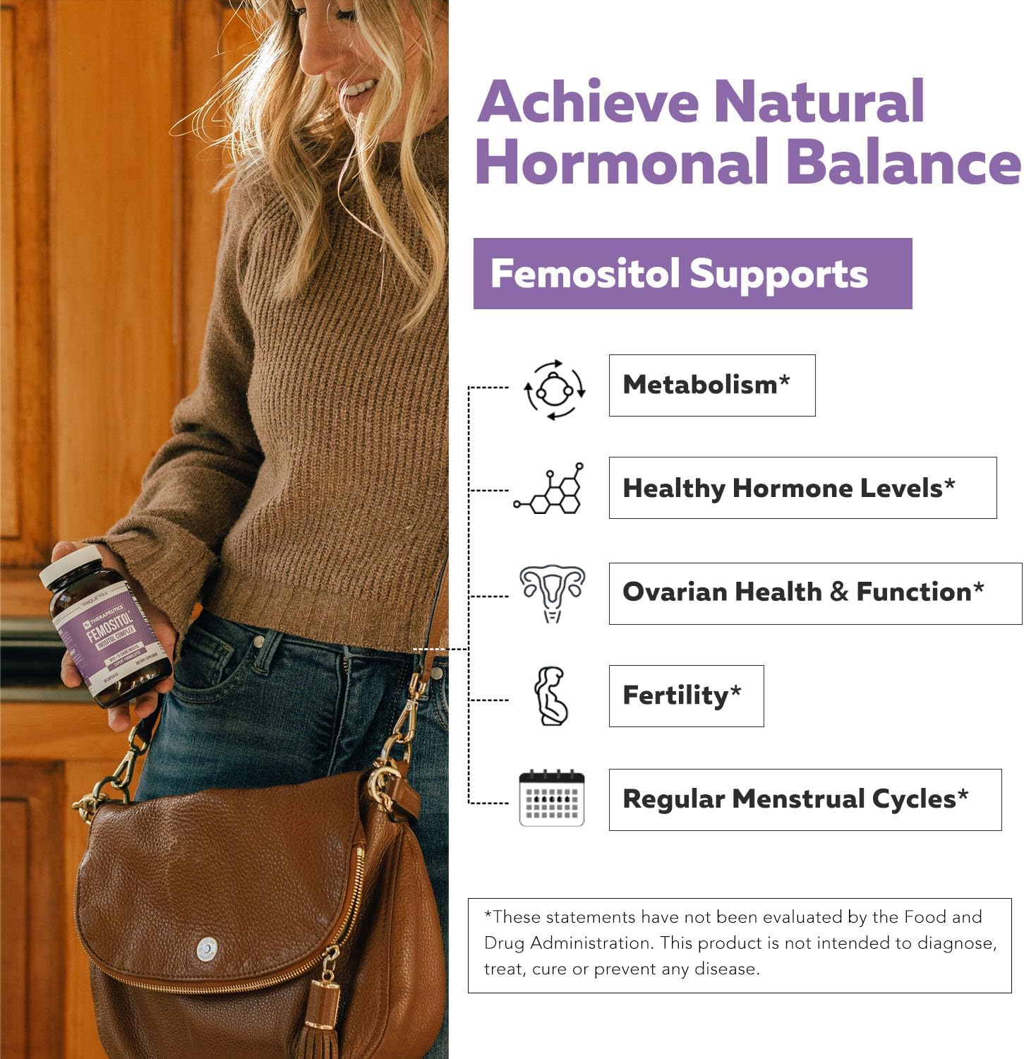 Inositol Supplement | Myo-Inositol & D-Chiro Inositol Complex - Clinically Validated 40:1 Ratio (Vitamin B8)| Hormonal Balance & Healthy Ovarian Function Support (90 Capsules – 30 Servings)