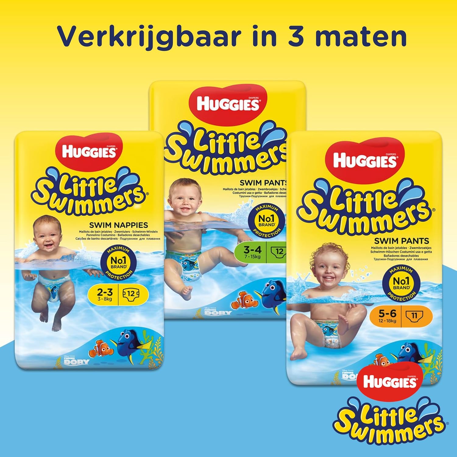 Huggies Little Swimmers, Swim Nappies - Size 3-4, 36 Baby Swim Pants - Leak Guards and Stretchy Waistband Protect Without Swelling - Tear Sides for Easy Removal : Amazon.co.uk: Baby Products
