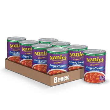 Annie’S Creamy Tomato And Bunny Pasta Canned Soup, Ready To Serve, 14.3 Oz (Pack Of 8)