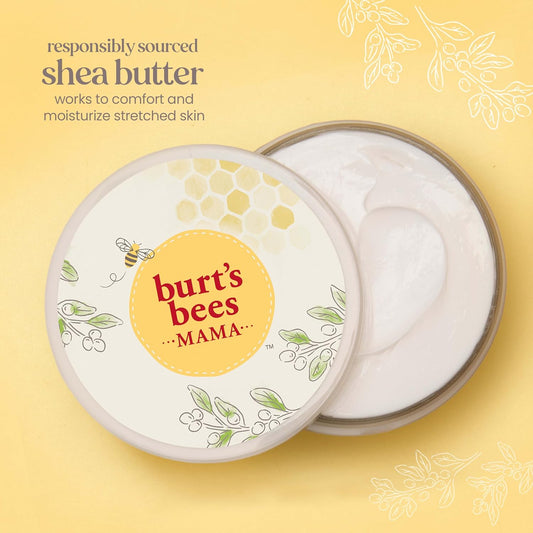 Burt'S Bees Mama Belly Butter, Mothers Day Gifts For Mom, Stretch Mark Cream For Pregnancy Massages Body & Reduces Scar Appearance, Prenatal & Postnatal Tummy Skin Care, With Shea Butter, 6.5 Oz Tub