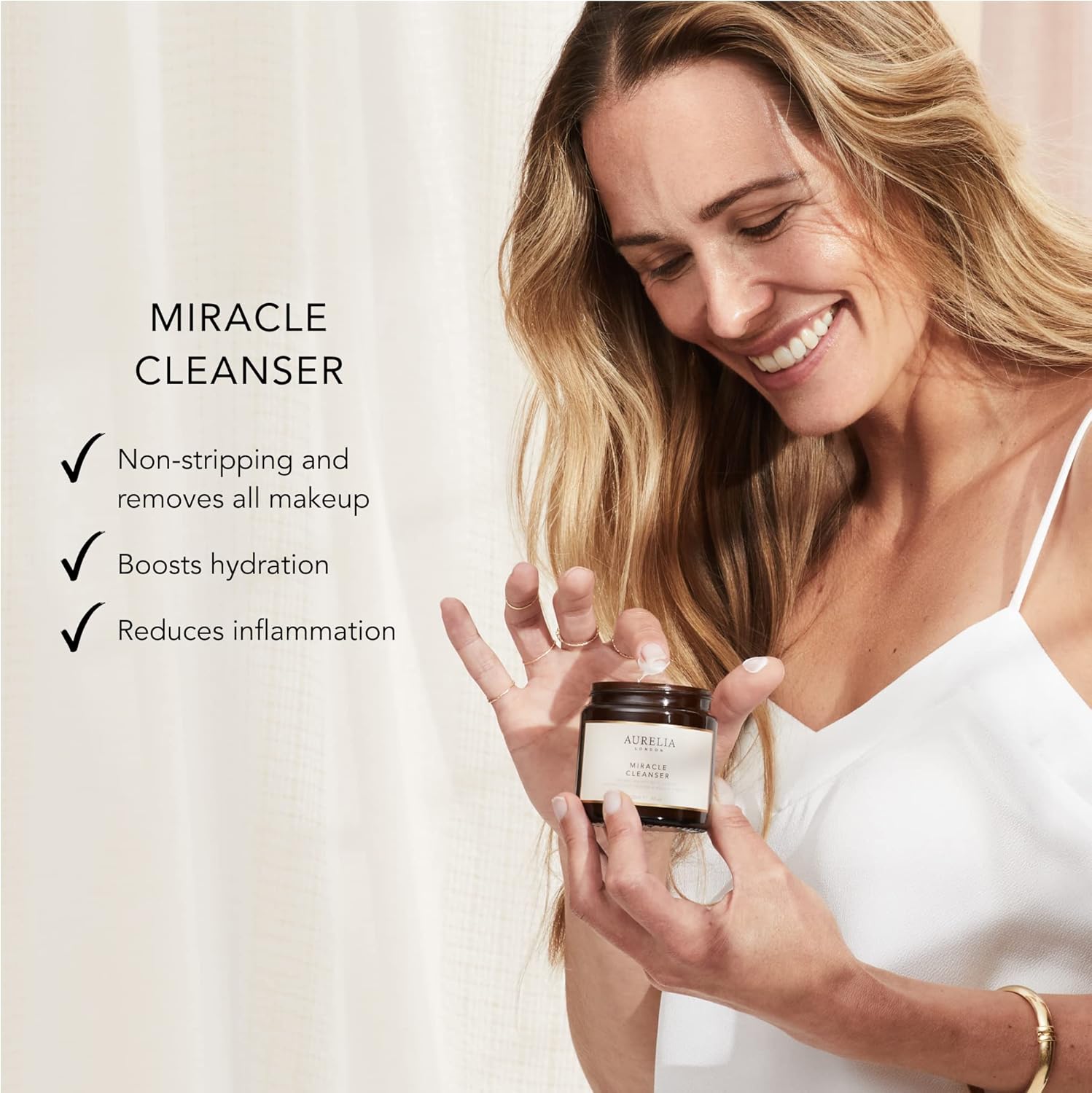 Miracle Cleanser 50ml | Facial Cleanser with Probiotics to Remove Impurities and Makeup | Face Cream with Glycerin to Hydrate Dry Skin | Made from Natural ingredients | Aurelia London : Amazon.co.uk: Beauty