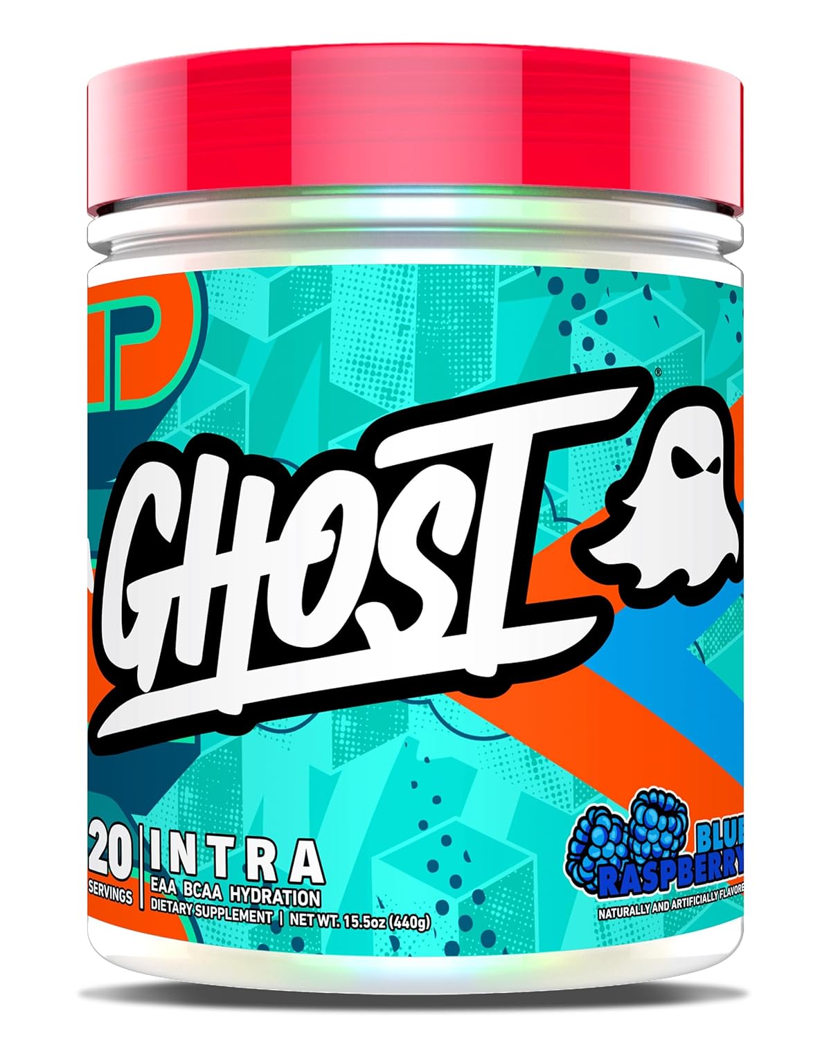 Ghost Intra Workout Powder, Blue Raspberry - Bcaa & Eaa, Nootropics & Hydration - Essential Amino Acids Supplement Supports Muscle Recovery & Focus - Pre, Intra & Post Workout Powders For Men & Women