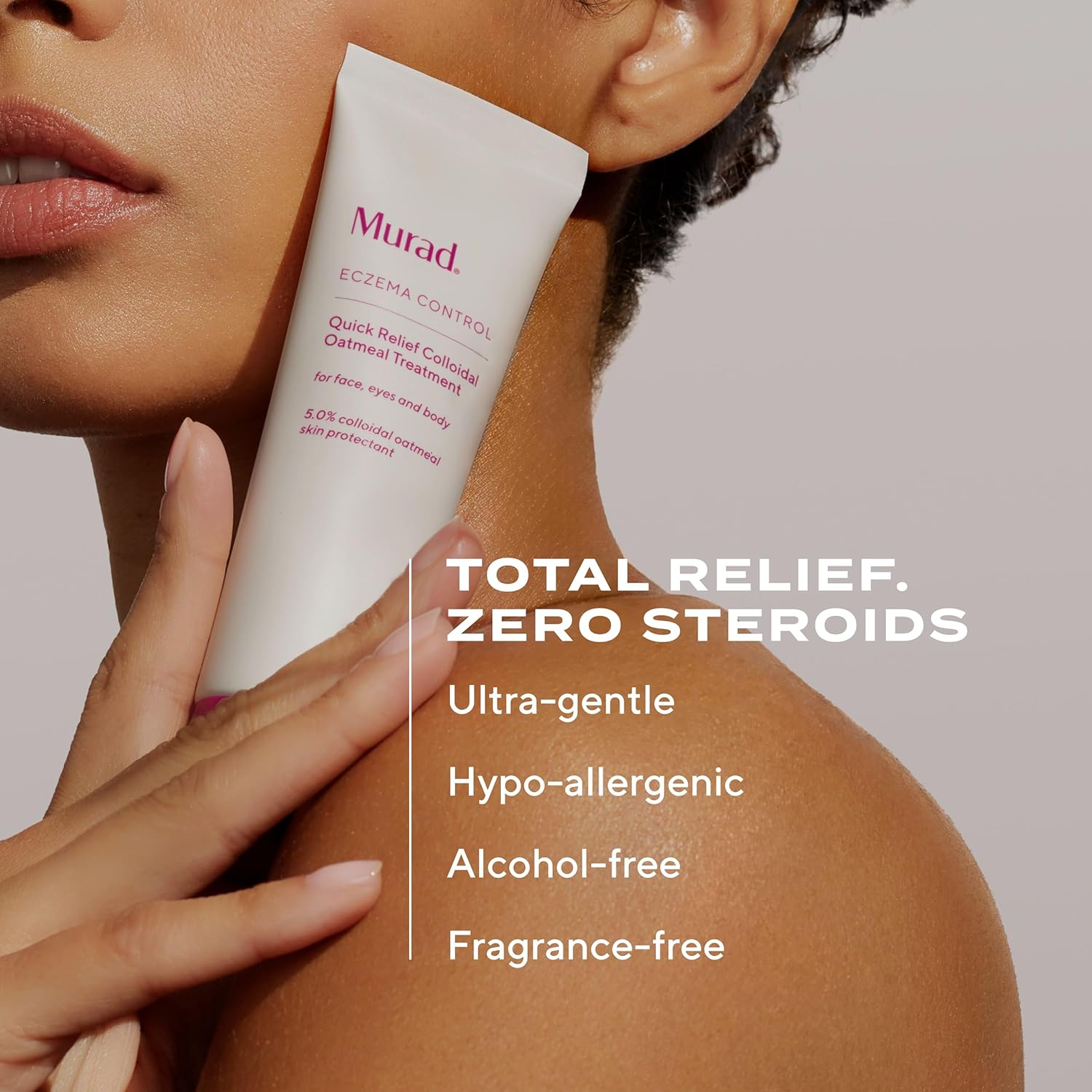 Murad Quick Relief Colloidal Oatmeal Treatment For Sensitive Skin -Soothing Cream For Itchy Skin, Eczema Rash And Dermatitis Irritation - Gentle Hydrating Skin Care Treatment, 1.7 Fl Oz : Beauty & Personal Care