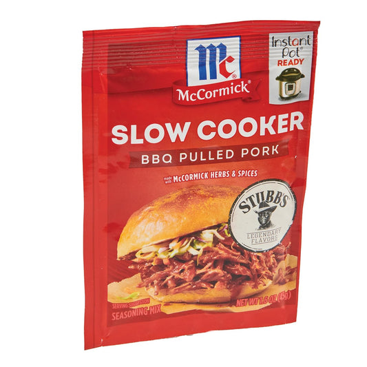 McCormick Slow Cooker BBQ Pulled Pork Seasoning Mix, 1.6 oz (Pack of 12)