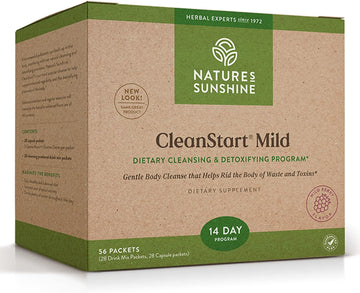 Nature'S Sunshine Cleanstart Mild, 56 Packets | Powerful Herbal Detox That Supports Natural, Everyday Cleansing Of Waste From The Body