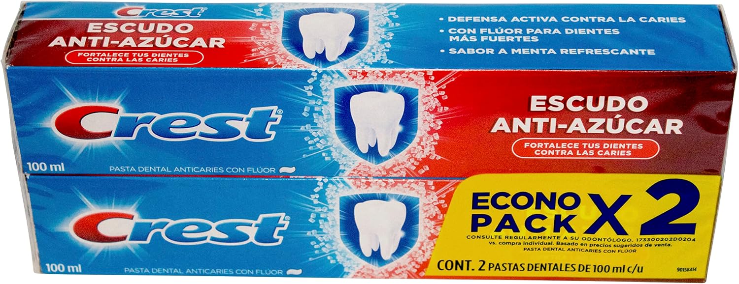 2x Crest Anti Azucar 100 ml Spanish