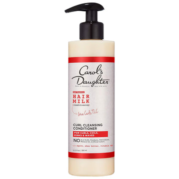 Carol’S Daughter Hair Milk Sulfate Free Cleansing Conditioner For Curls, Coils And Waves, With Agave And Shea Butter, Sulfate Free Co Wash, 12 Fl Oz