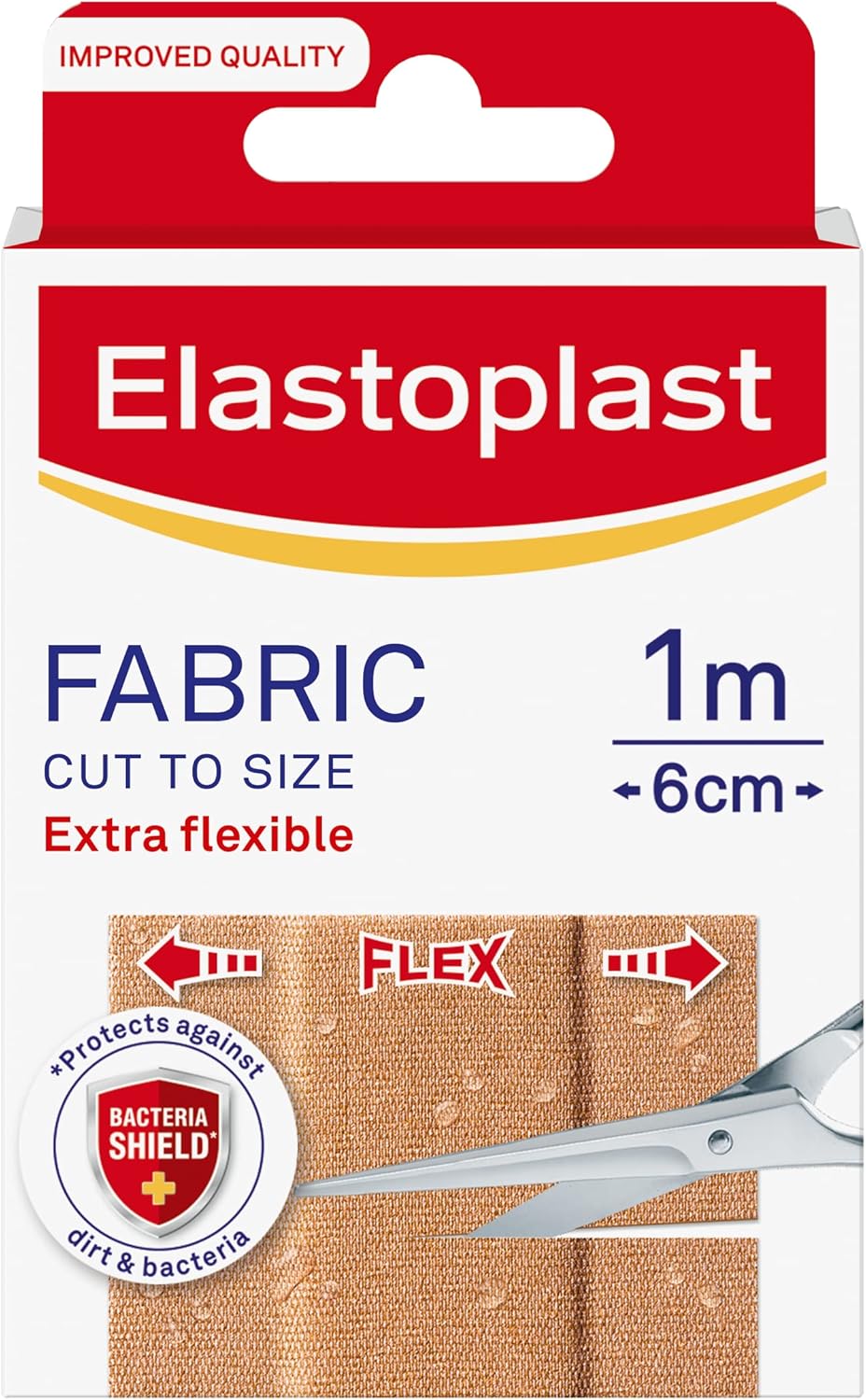 Elastoplast Fabric Strapping 2.5Cm X 3M Plaster, (Pack Of 1)