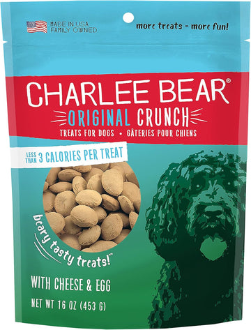 Charlee Bear Original Dog Treats, Cheese And Egg, 16 Oz