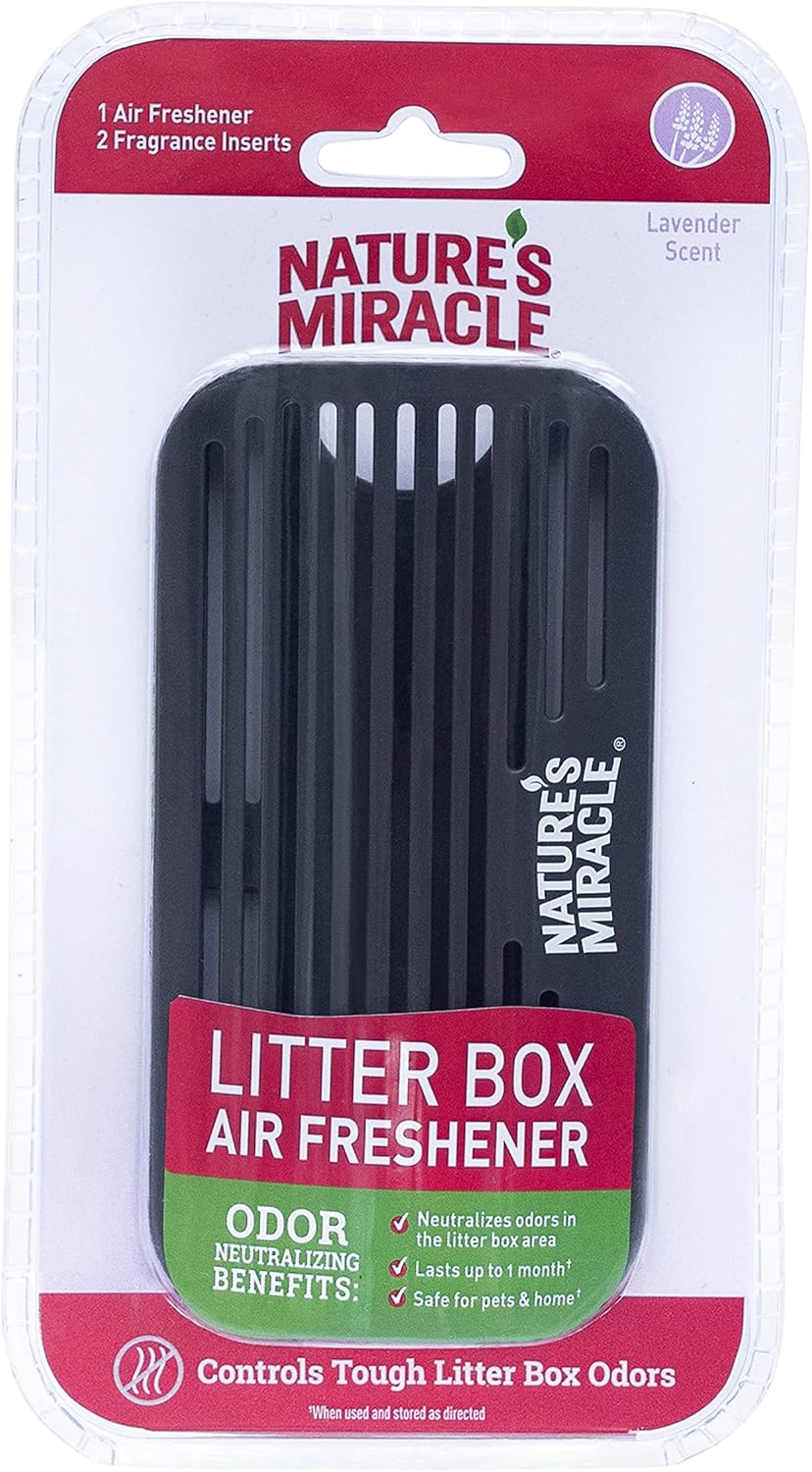 Nature'S Miracle Litter Box Air Freshener Attachment, Contains 1 Air Freshener Attachment & 2 Fragrance Inserts, For Cat Litter Boxes