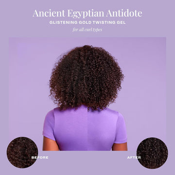 The Mane Choice Ancient Egyptian Anti-Breakage & Repair 24 Karat Gold Twisting Hair Gel, Definition & Shine Braid Gel For Dry, Damaged, Color Or Chemically-Treated Hair, Fights Split Ends, 12 Oz