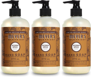 Mrs. Meyer'S Clean Day Hand Soap, Acorn Spice, Made With Essential Oils, 12.5 Oz - Pack Of 3