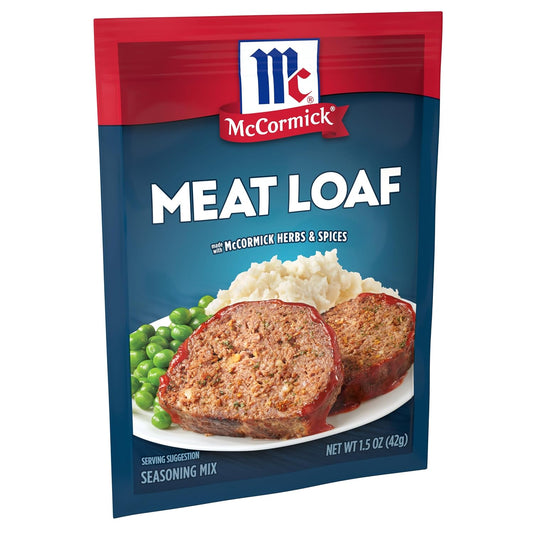 Mccormick Meat Loaf Seasoning Mix, 1.5 Oz (Pack Of 12)