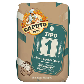 Brickovenbaker Tipo 1 Soft Wheat Flour Molino Caputo 5Kg
