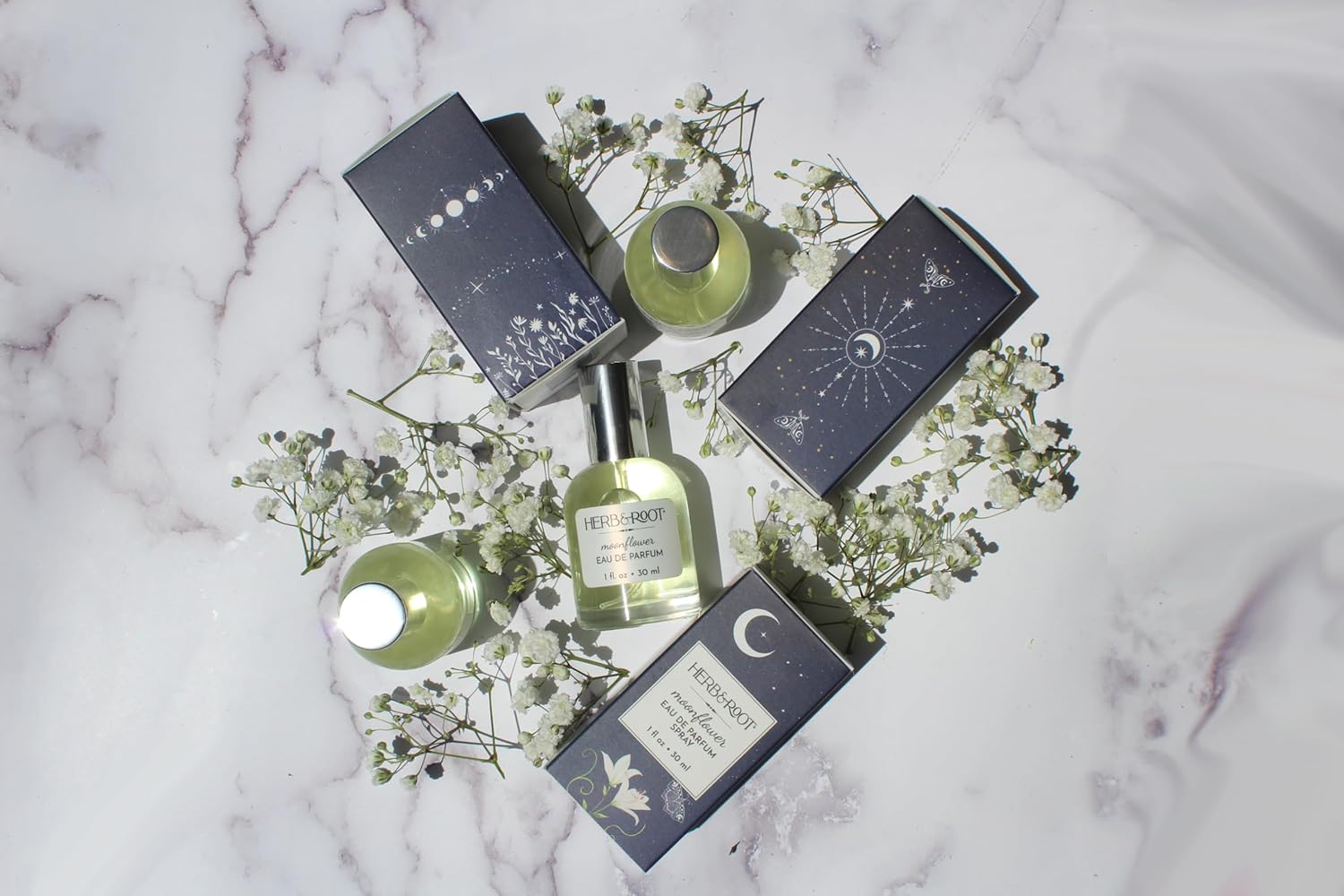 Herb & Root Moonflower Eau De Parfum: Tuberose, Jasmine, Rose & Orris - Clean, Long-Lasting Perfume For Women, Cruelty-Free, Phthalate & Paraben-Free, Fl Oz Womens Fragrance : Beauty & Personal Care