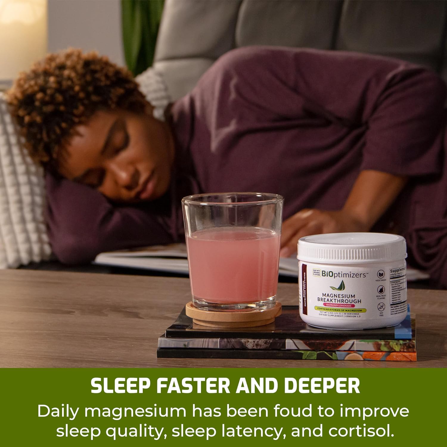 BiOptimizers Magnesium Breakthrough Drink Raspberry Lemonade - 8 Forms of Magnesium: Glycinate, Malate, Citrate, and More - Natural Sleep and Brain Supplement – 6 oz (30 Servings) : Video Games